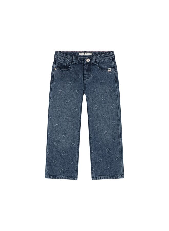 girls denim wide leg | 508289