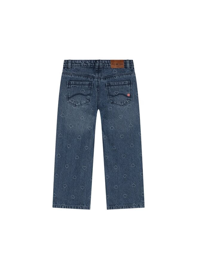 girls denim wide leg | 508289