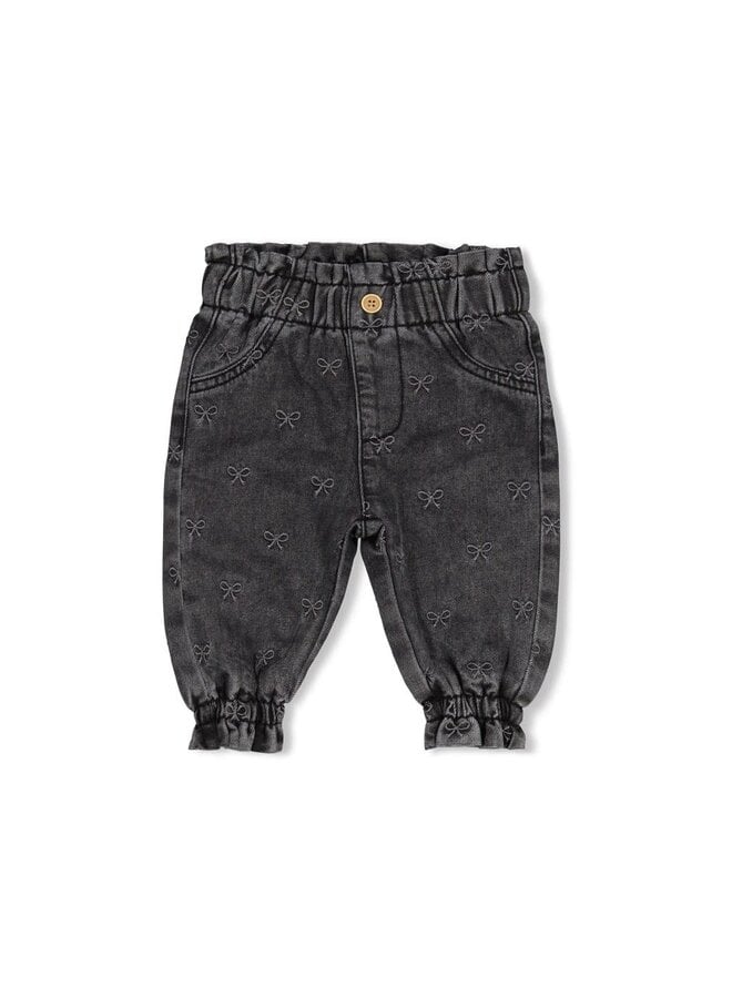 Broek denim met borduurdsels - Winter Denims