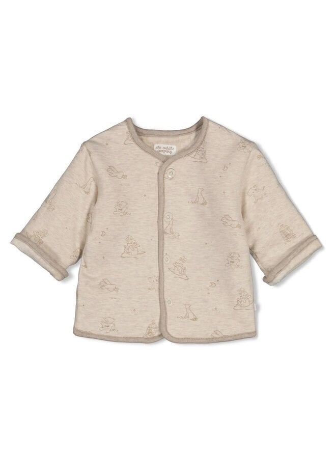 Omkeerbaar jasje velours rib - The Cuddle Company