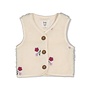 Teddy gilet met borduursels - Afternoon Tea