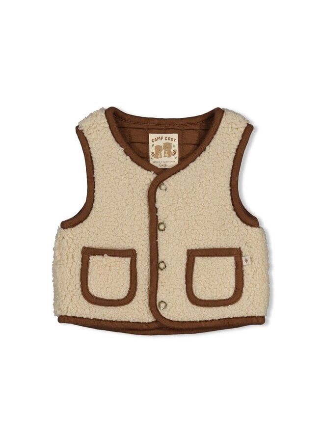 Omkeerbaar teddy gilet - Tiny Timber Tales