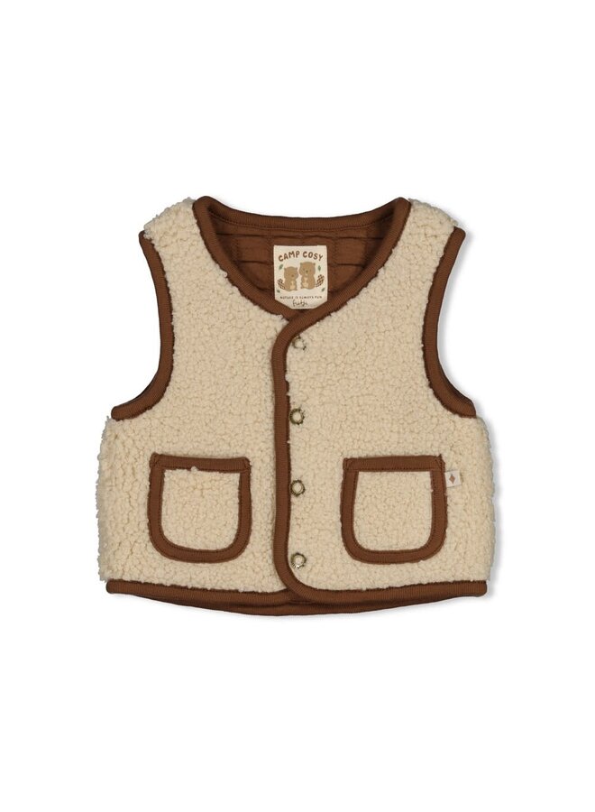 Omkeerbaar teddy gilet - Tiny Timber Tales