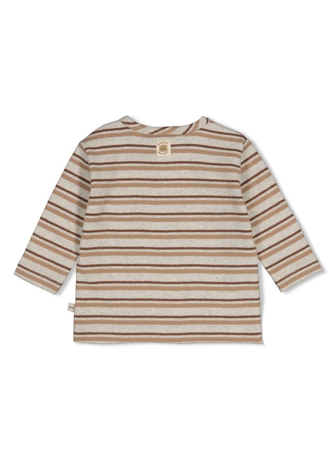 Longsleeve rib met streep - Tiny Timber Tales