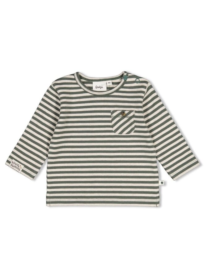 Longsleeve rib met streep - Wiggle and Waddle