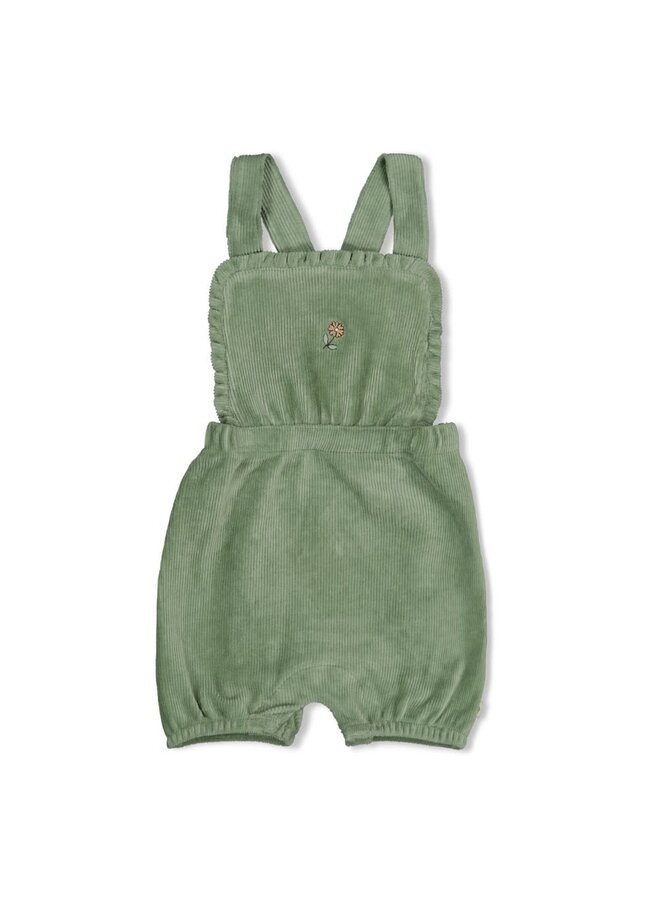 Tuinbroek kort velours rib - Lucky Bloombird