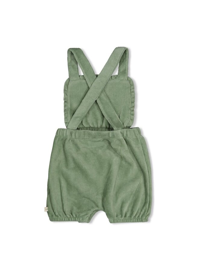 Tuinbroek kort velours rib - Lucky Bloombird