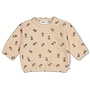 Sweater velours rib met borduursels - Lucky Bloombird
