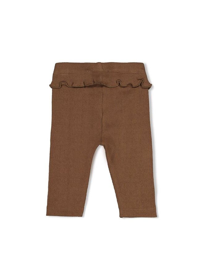 Legging pointelle rib - Lucky Bloombird | Bruin