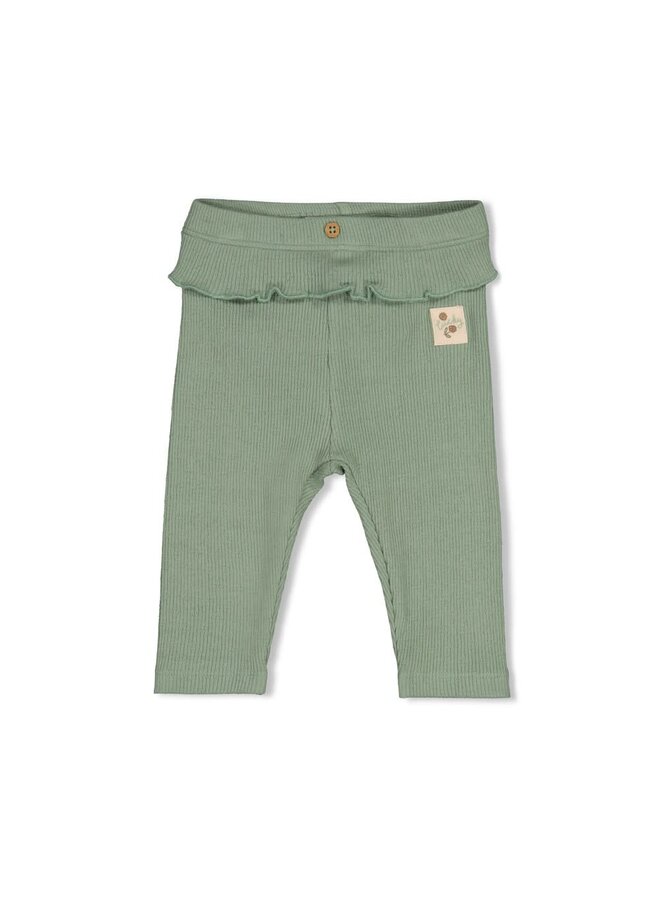 Legging pointelle rib - Lucky Bloombird | Jade