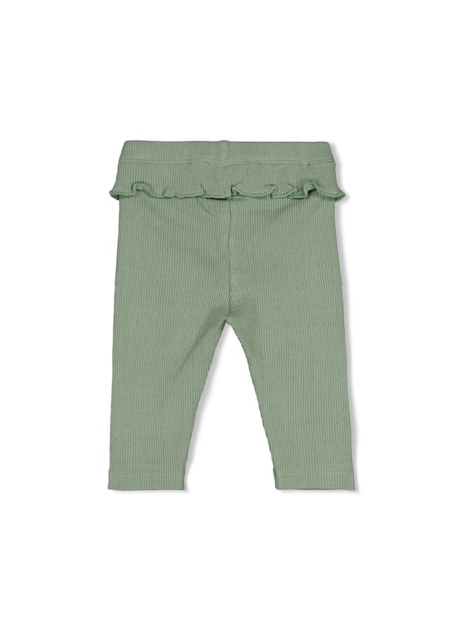 Legging pointelle rib - Lucky Bloombird | Jade