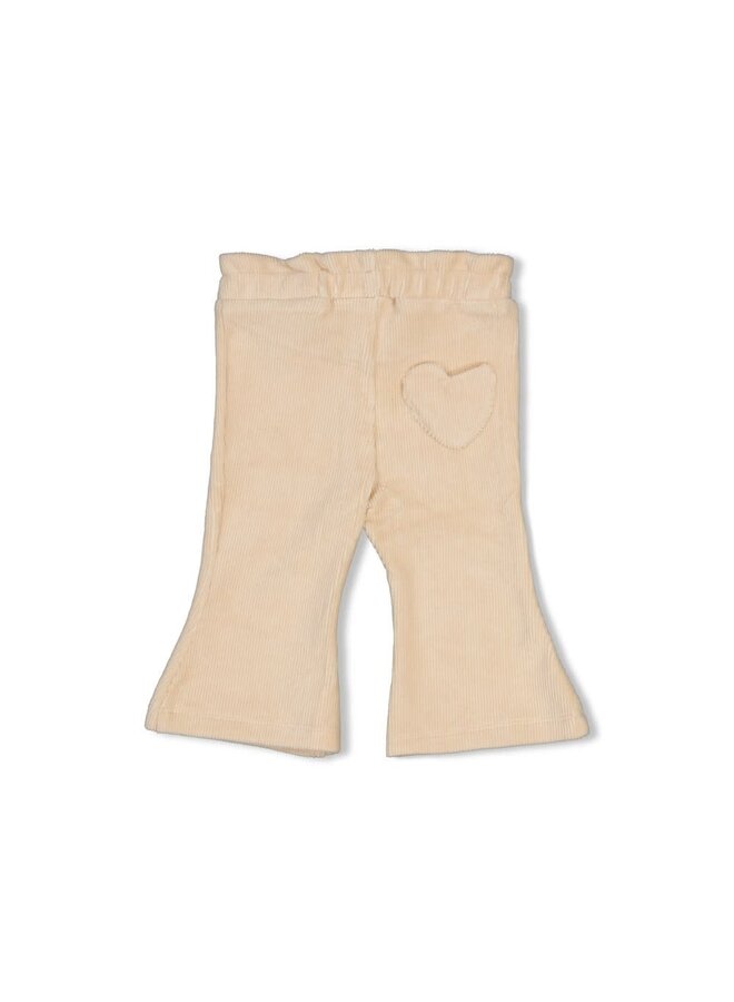 Flare broek velours rib - Lucky Bloombird