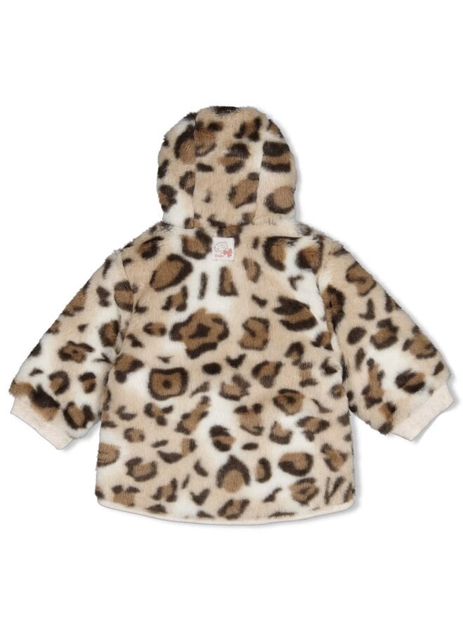 Fake fur jasje met capuchon - Dress to Impress