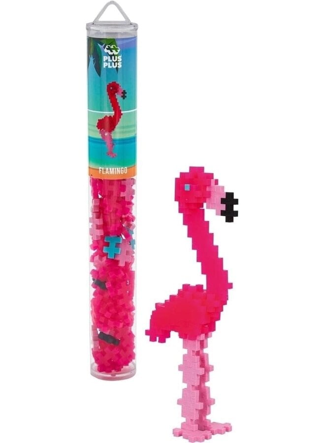Plus-Plus | Flamingo Tube - 100 stuks
