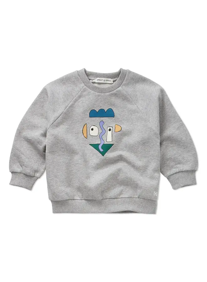 Sweatshirt raglan Self potrait grey