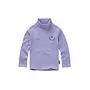 Rib turtle neck purple