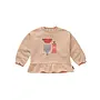 Girls sweatshirt ruffle vanilla