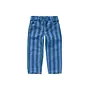 Straight denim pants stripes blue