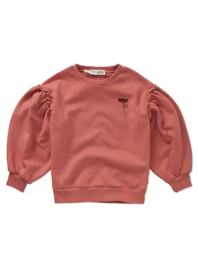 Sweatshirt girls puff sleeves