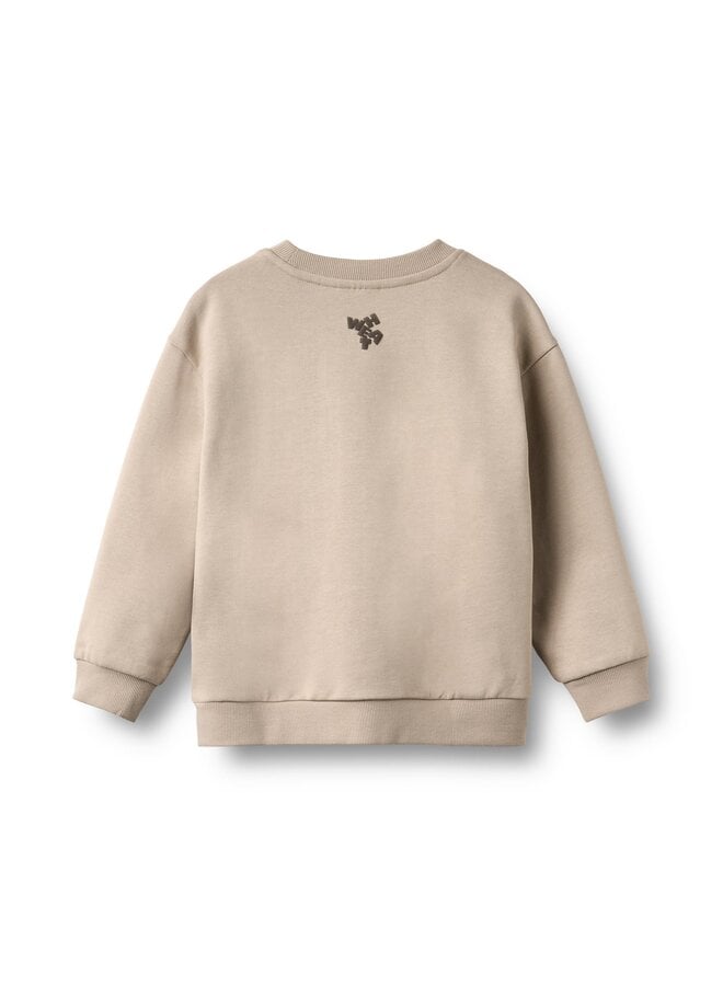 Sweatshirt L/S Ellis Print | Grey Moon