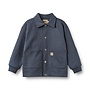 Sweat Jacket L/S Carmine | Grey Blue