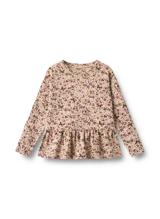 T-shirt L/S Carolina | Flower Wine