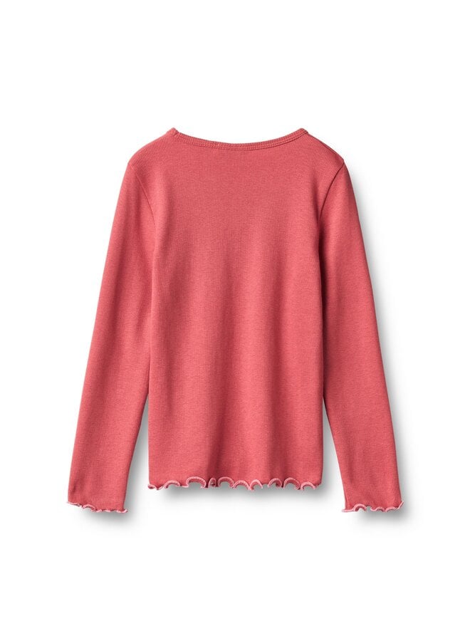 T-shirt L/S Elsie | Raspberry