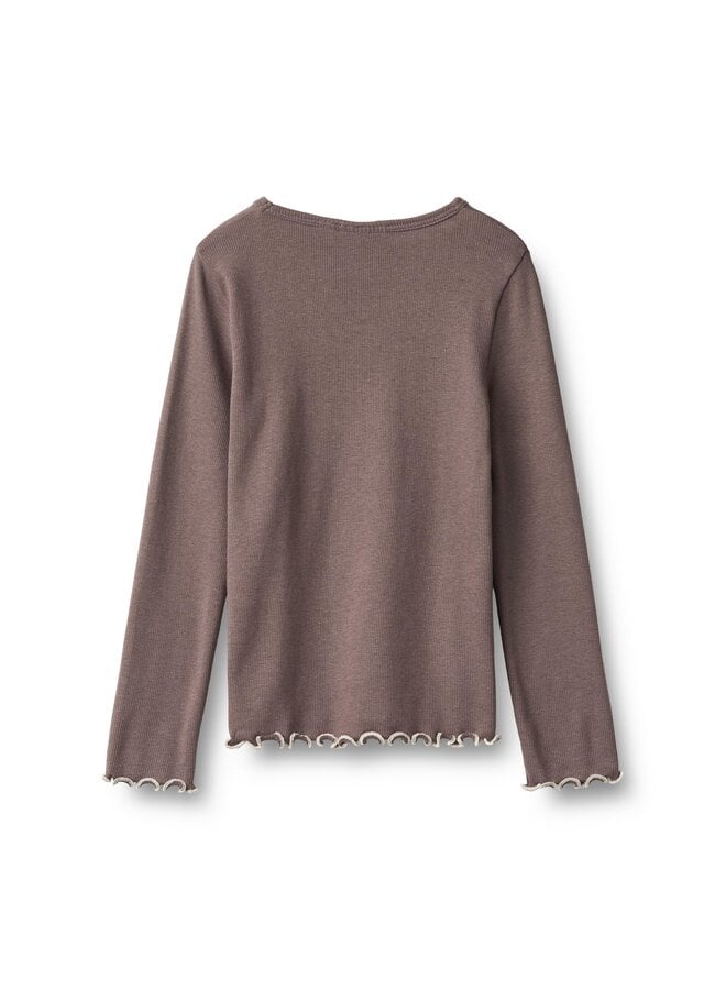 T-shirt L/S Elsie |  Plum Truffle