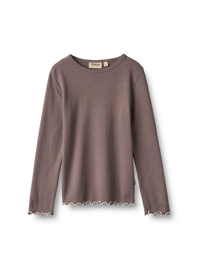 T-shirt L/S Elsie |  Plum Truffle