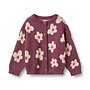 Jacquard Cardigan Alvilda | Eggplant