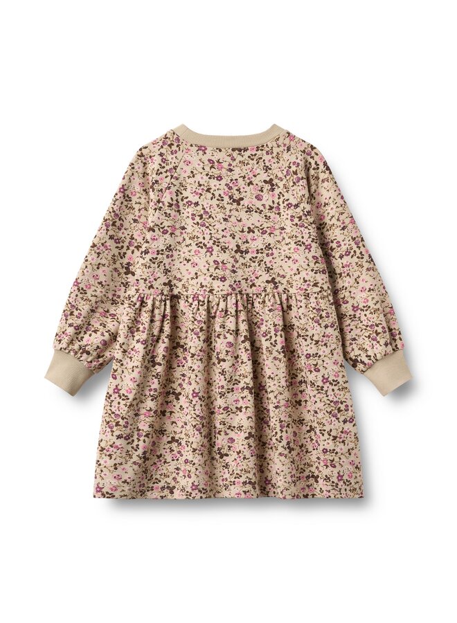Jersey dress L/S Dorthea | Flower Wine