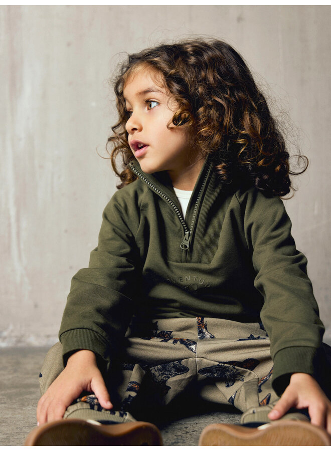 NMMOSCAR LS NREG HALF ZIP SWEAT BRU