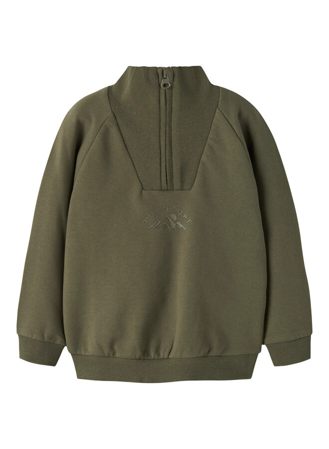 NMMOSCAR LS NREG HALF ZIP SWEAT BRU