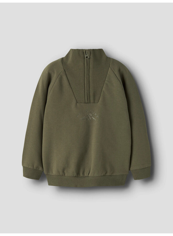 NMMOSCAR LS NREG HALF ZIP SWEAT BRU