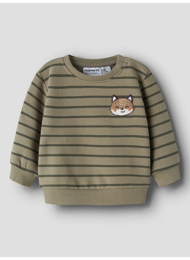 NBMNADDEL LS SWEAT BRU – GREEN