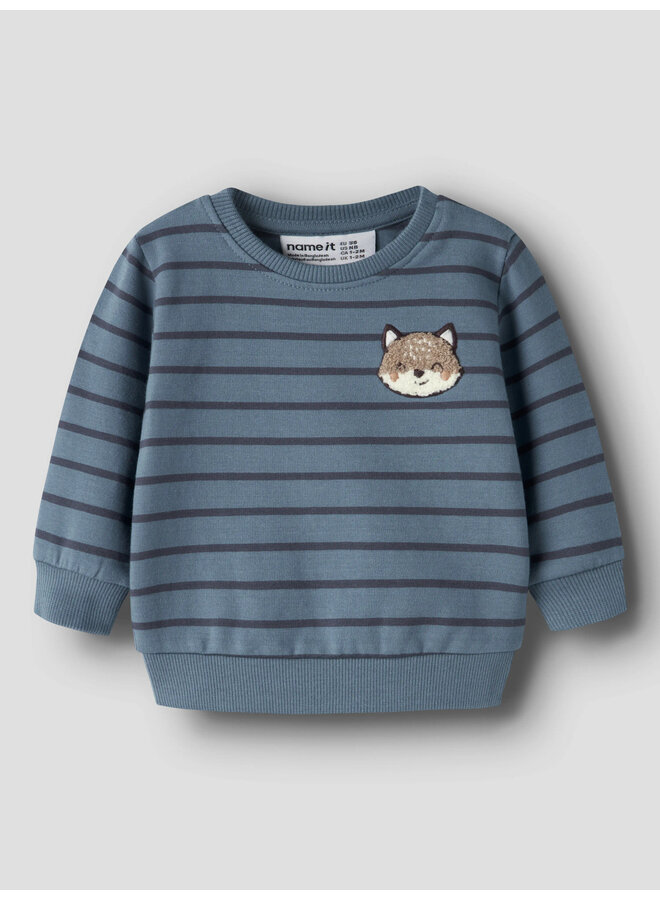 NBMNADDEL LS SWEAT BRU – BLUE