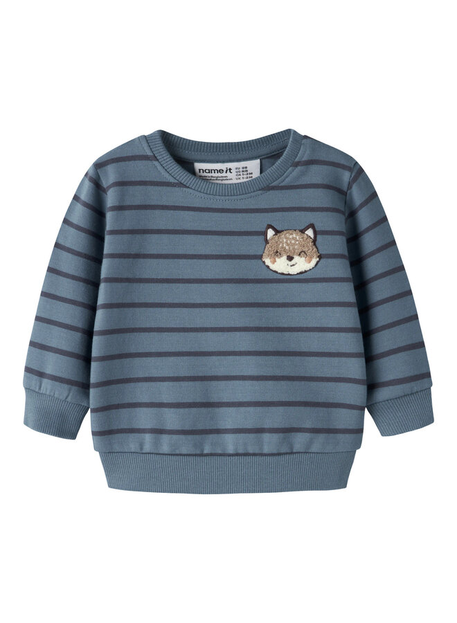 NBMNADDEL LS SWEAT BRU – BLUE