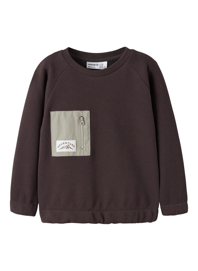 NMMOSBORNE LS SWEAT TOP – RED
