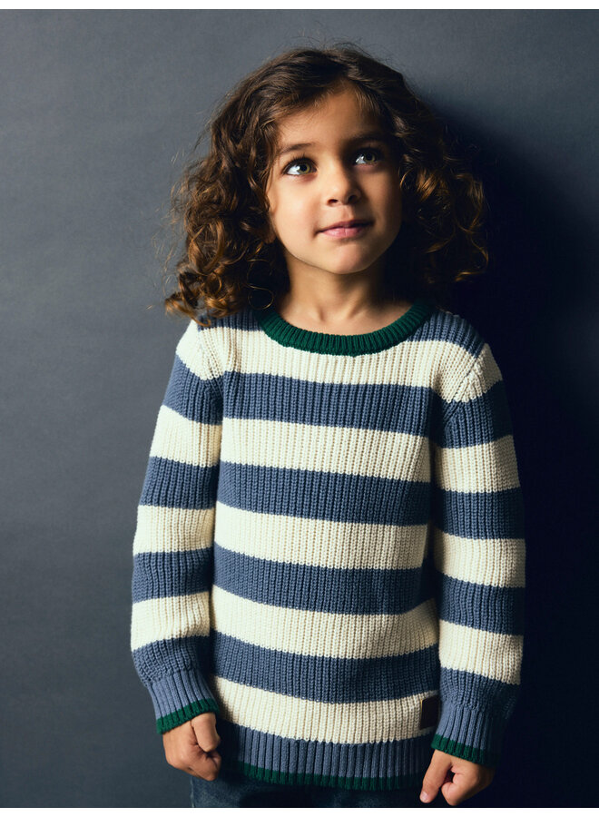 NMMNEREUS LS KNIT – BLUE