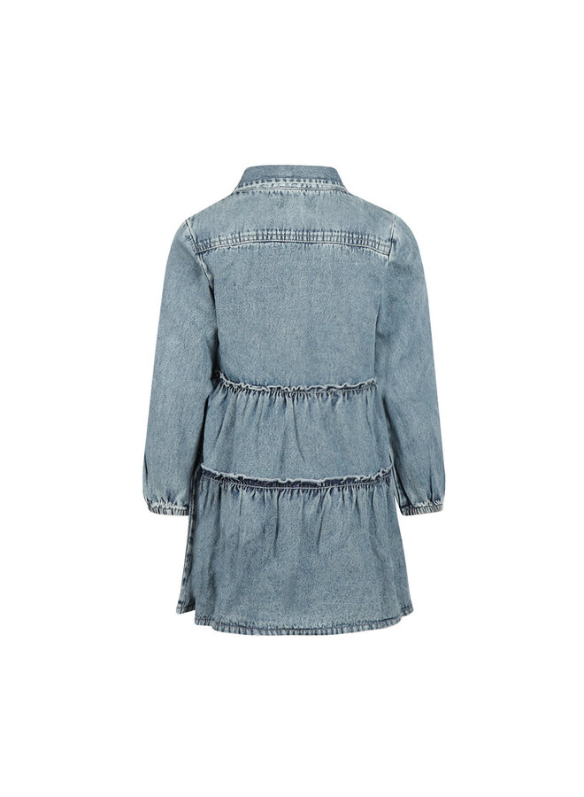 Dress ls Denim light blue
