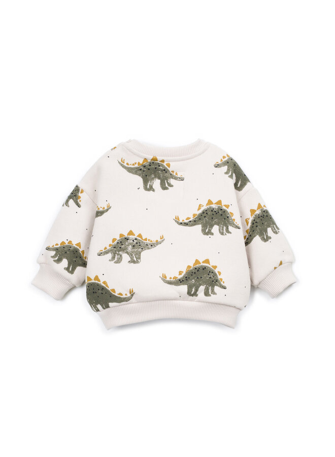 PRINTED FLEECE SWEATER DINO