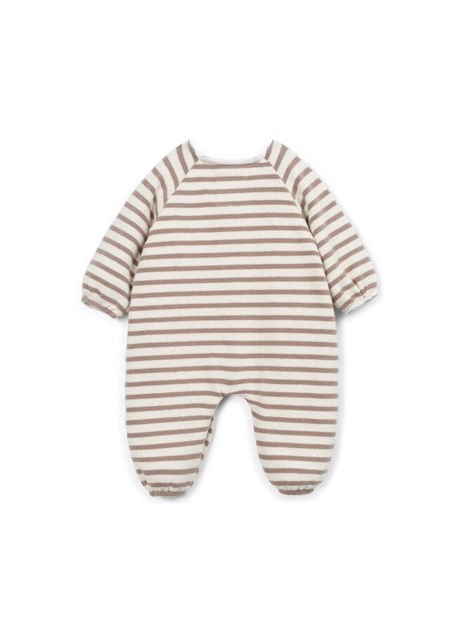 STRIPED FLAMÉ JERSEY JUMPSUIT DRAWING