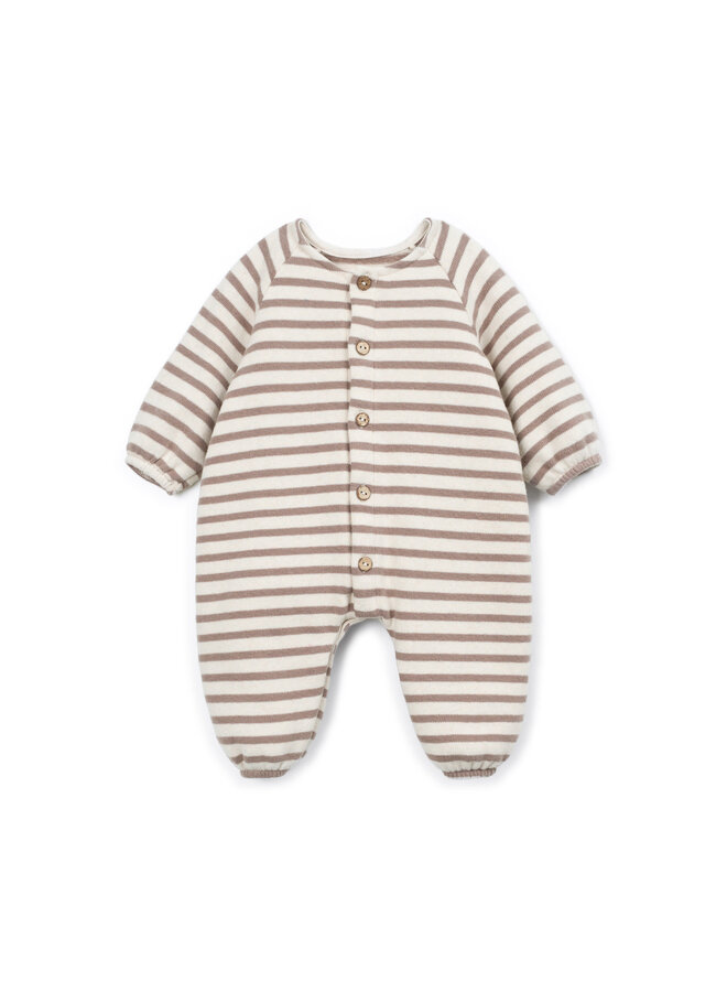 STRIPED FLAMÉ JERSEY JUMPSUIT DRAWING