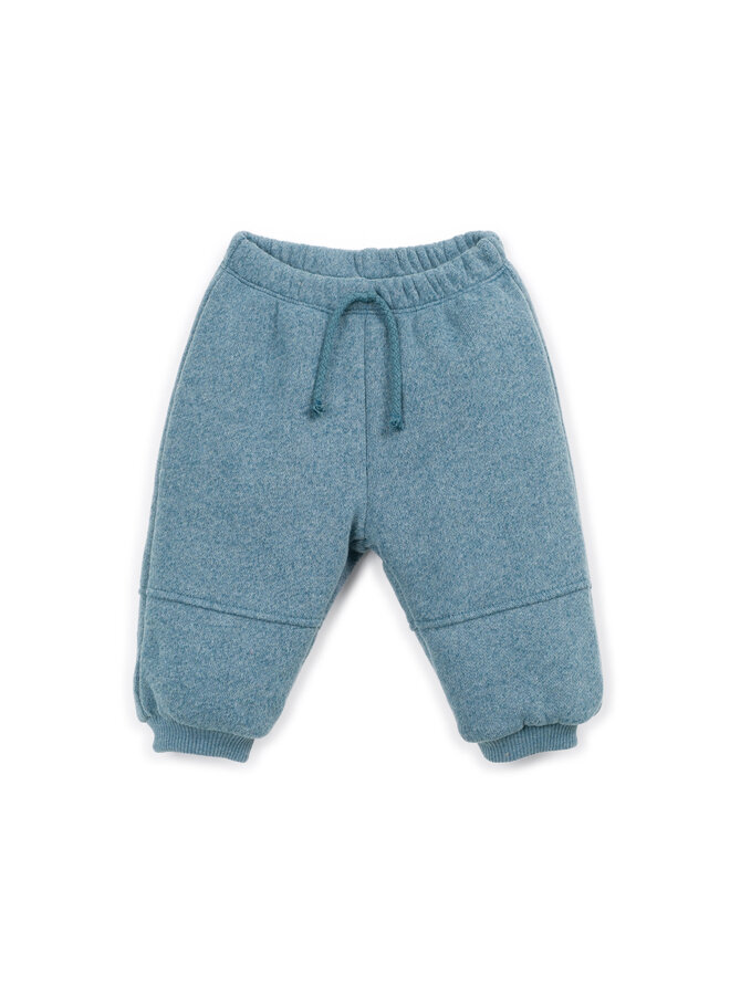 FLEECE TROUSERS CYANOTYPE