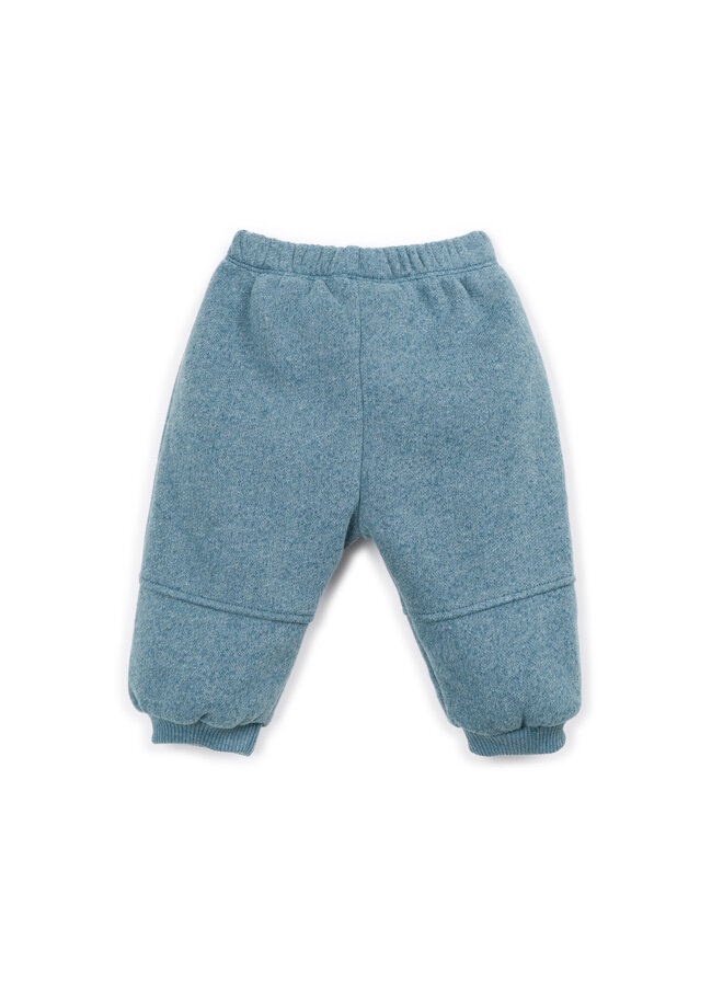 FLEECE TROUSERS CYANOTYPE