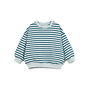 STRIPED JERSEY SWEATER CYANOTYPE