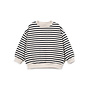STRIPED JERSEY SWEATER COCOON