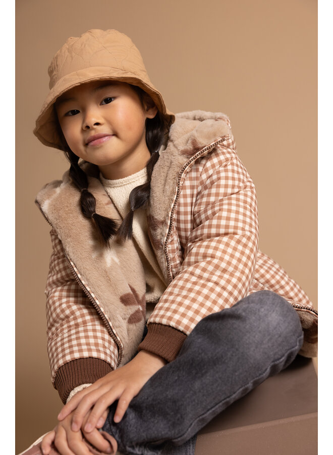 Jacket Reversible LS Brown