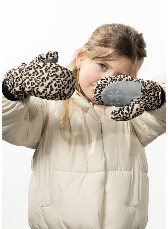 Nylon Mitts Kids | Print Beige