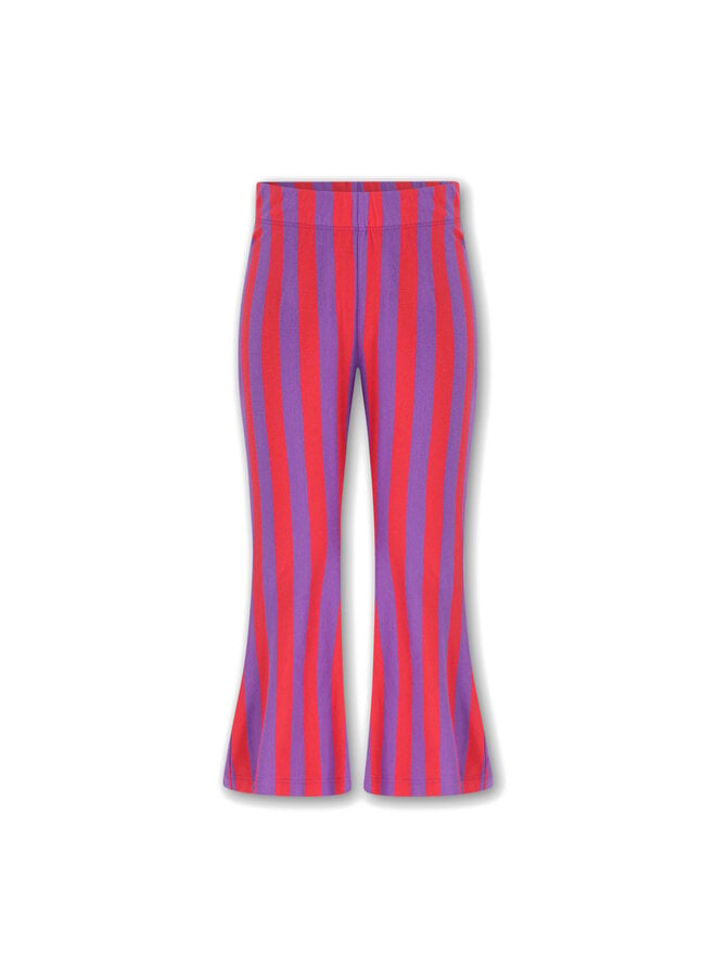 The New Chapter Nena Flared pants Chive Blossom Stripes